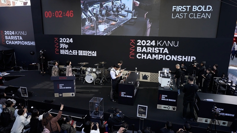 2024년에 처음 열린 ‘2024 카누 바리스타 챔피언십’ 결선 현장 / 동서식품