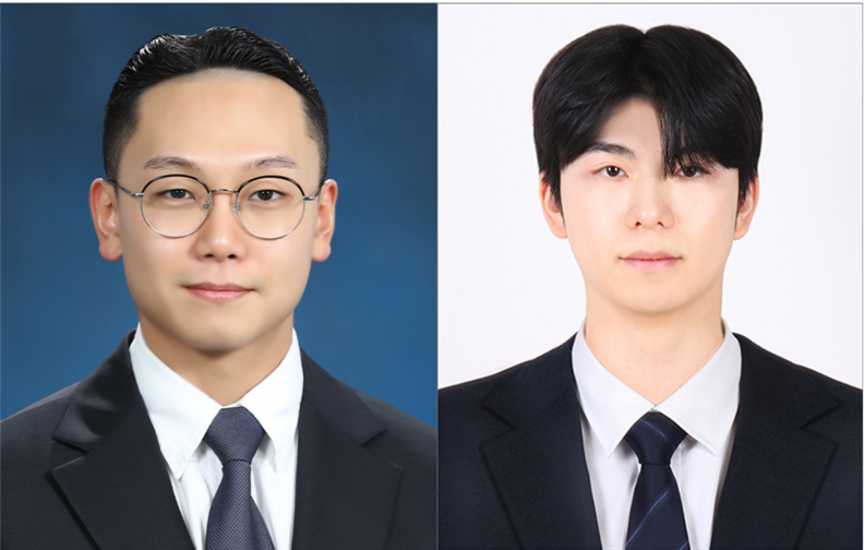 (왼쪽부터)성균관대 김준혁 교수, 강희찬 석사과정생