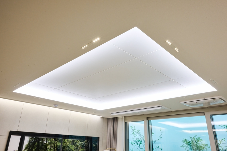 GS건설이 개발한 ‘에너지 절약형 조명’과 ‘Hidden Lighting System’이 적용된 이미지 / GS건설