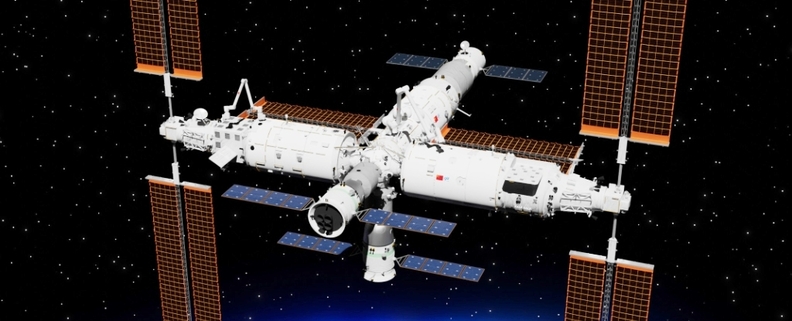 중국 우주정거장 톈궁 상상도 / Shujianyang Wikimedia