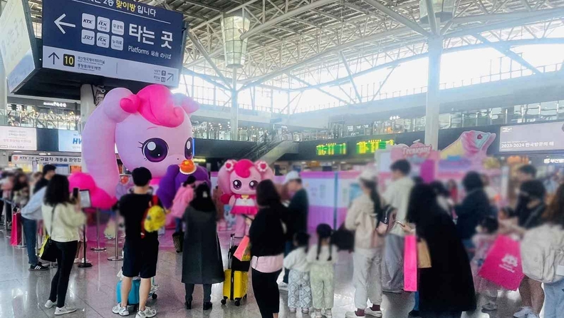 2024년 5월 부산역 티니핑 팝업스토어 현장 / 코레일유통