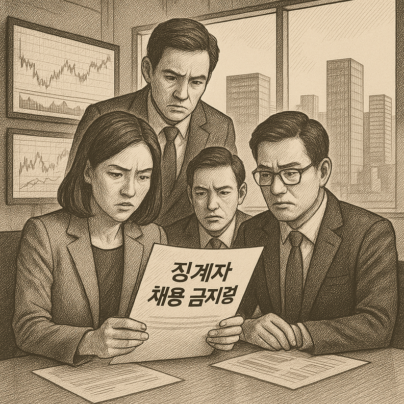 금융감독원의 징계자 채용 금지령은 금융권 윤리성 강화라는 정책적 취지에도 불구하고, 증권사의 인력 수급과 사업 확장 전략에 직접적인 영향을 미치고 있다. / 퍼플렉시티