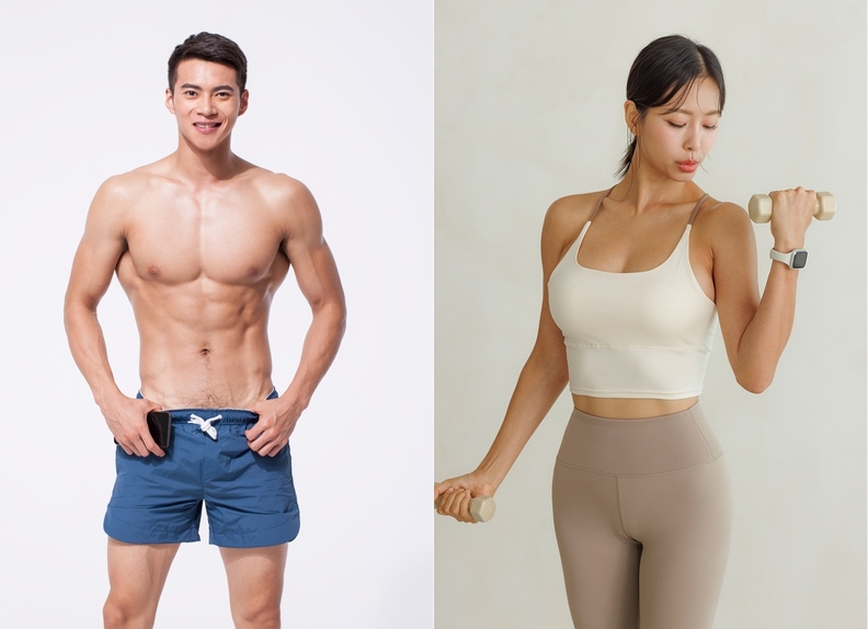MZ세대 사이 테스토스테론(남성 호르몬)이 높은 남성, 이른바 '테토남'은 '어넓골좁', 에겐녀의 원픽 몸매는 '허얇엉큰'으로 나타났다. / 클립아트코리아