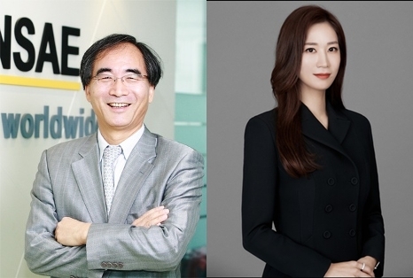 김동녕 한세예스24홀딩스 회장(왼쪽)과 그의 막내딸인 김지원 한세엠케이 대표 / 한세예스24