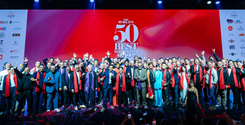2025년 6월 19일 토리노에서 열린 세계 50대 최고의 레스토랑 2025 시상식 / eater.com