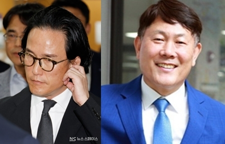 타이어업계 국내 1위, 한국타이어앤테크놀로지를 거느린 한국앤컴퍼니그룹의 조현범 회장(왼쪽)과 타이어뱅크의 김정규 회장(오른쪽)이 각각 5월과 7월에 징역 3년의 실형을 선고받고 법정 구속됐다. / 뉴스스페이스DB