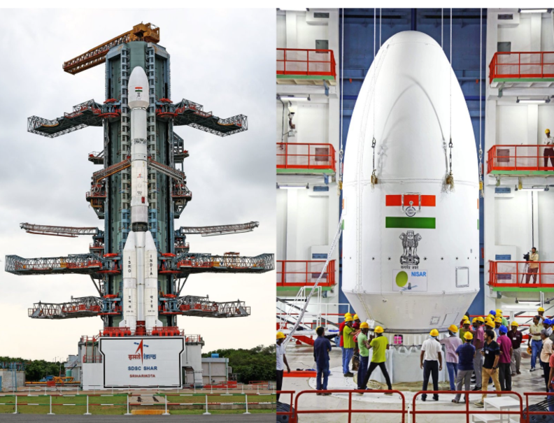 NISAR 위성 발사 / ISRO, 엑