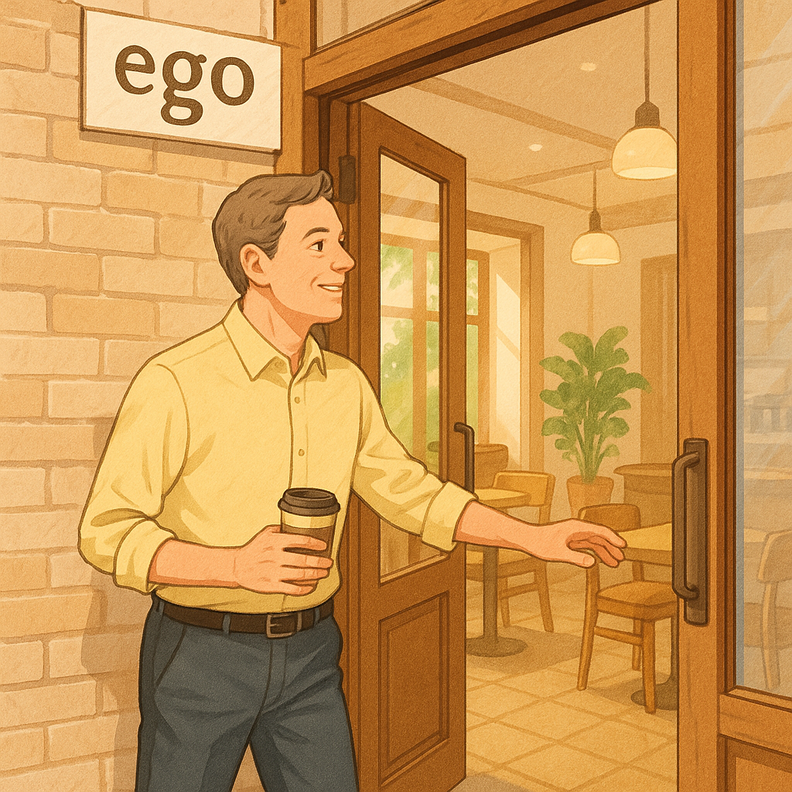 나(ego)를 버릴 때 비로소 더 빛나는 나를 찾을 수 있습니다. / 챗GPT
