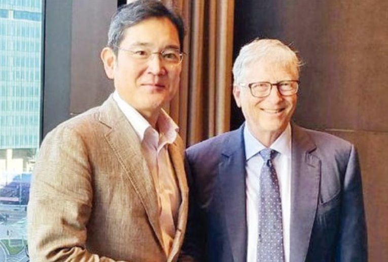 2022년 8월 방한한 빌 게이츠 게이츠 재단 이사장과 이재용 삼성전자 회장이 만났다. / 삼성전자