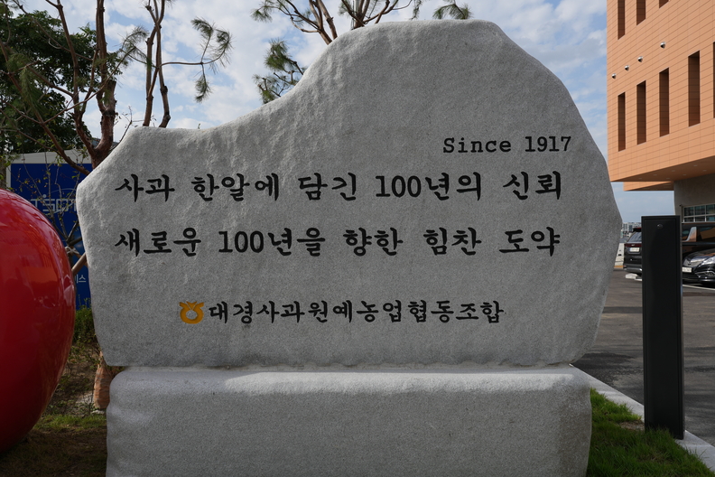 서병진 조합장은 “이번 신축 종합청사는 단순한 건물이 아니라 사과 한 알에 담긴 100년의 신뢰가 모여 새로운 100년을 향한 첫걸음을 내딛는 역사적인 공간”이라며 “새로운 보금자리에서 지속 가능한 과수산업 발전과 지역 상생을 목표로 신뢰받는 농협으로 거듭나겠다”고 강조했다. / 대경사과원예농협