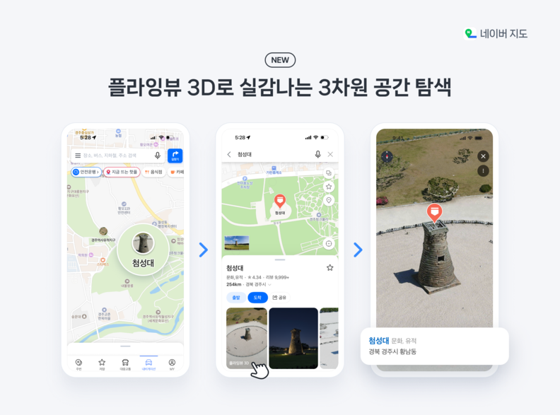 네이버지도 플라잉뷰 3D / 네이버 