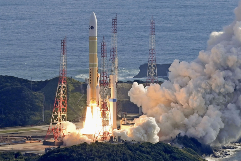 일본 우주항공연구개발기구(JAXA)는 10월 26일 오전 9시 규슈 남부 가고시마현 다네가시마 우주센터에서 신형 화물 보급 우주선 HTV-X 1호기를 실은 H3 7호기를 발사했다. / JAXA