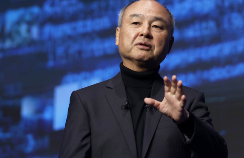 손 마사요시 소프트뱅크 그룹 회장 겸 최고경영자(CEO)가 2025년 7월 16일 수요일 일본 도쿄에서 열린 소프트뱅크 월드 행사에서 연설하고 있다. / 블룸버그, 게티이미지