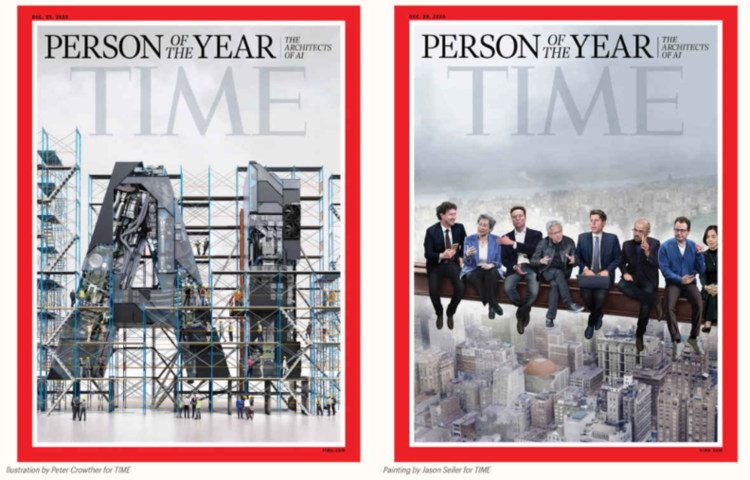 [CEO혜윰] 타임지 2025 올해의 인물 'AI 설계자들' 8명 선정…‘이제 되돌릴 수 없는 기술의 해'로 표현